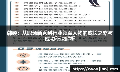 韩硕：从职场新秀到行业领军人物的成长之路与成功秘诀解析